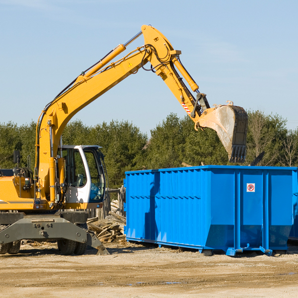 can i choose the location where the residential dumpster will be placed in Sanderson Texas